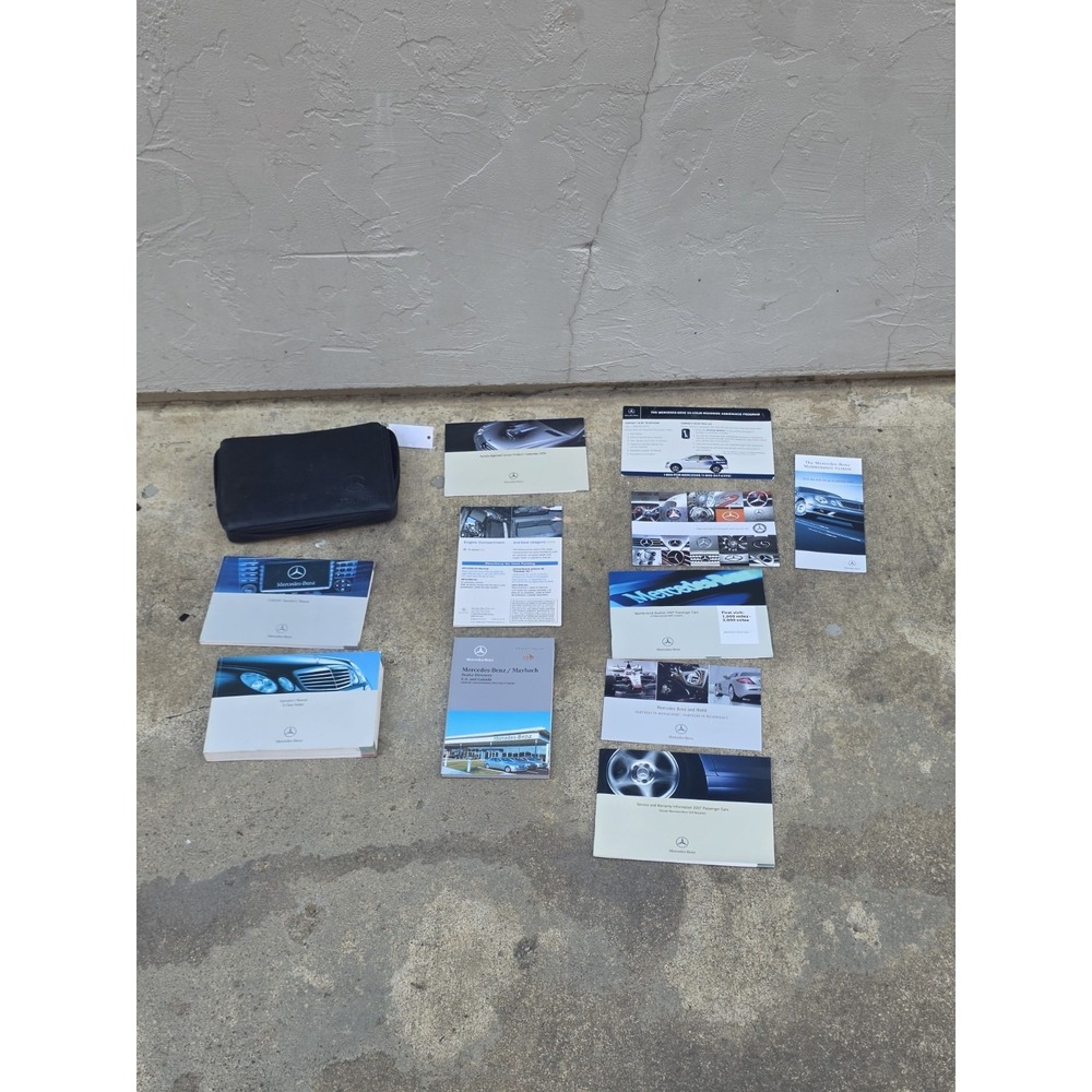2003-2009 Mercedes E Class Owners Manual Portfolio Case Book OEM
